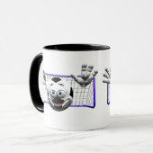 Mug Drôle Cartoon Soccer Ball (Devant gauche)