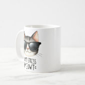 Mug Drôle Cat Sarcastique Citation Dessin (Devant gauche)