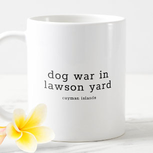 Mug Drôle Caymanien dialecte guerre des chiens dans La