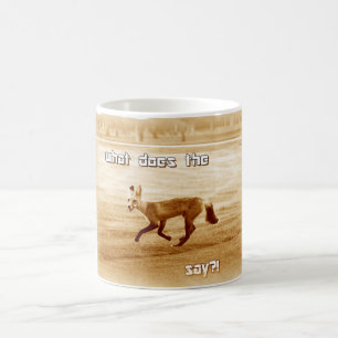 Mug drôle ce que dit le renard