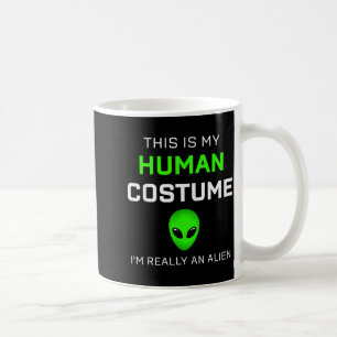 Mug Drôle Ceci est mon costume d'humain pour Halloween