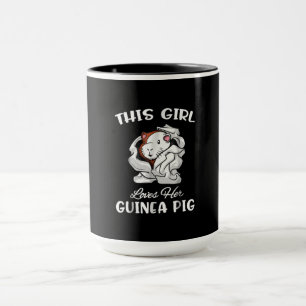 Mug Drôle Cette Fille Aime Son Cochon De Guinée Mignon
