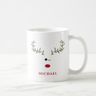 Mug Drôle charmante joie des rennes saints