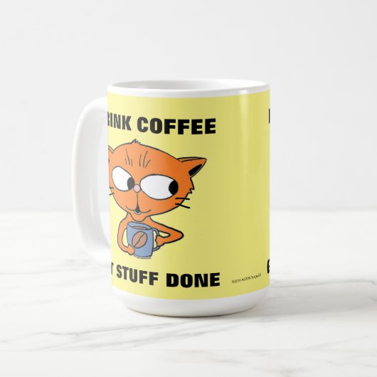 Mug Drôle Chat (Devant gauche)