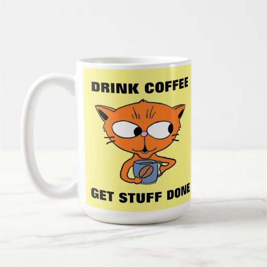 Mug Drôle Chat (Gauche)