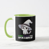 Mug Drôle Chat Blanc Familier du Constructeur Web Éthi (Gauche)