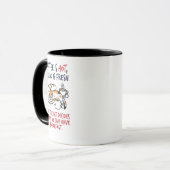 Mug Drôle Chat Calico "Mais Le Chat Décide (Devant gauche)
