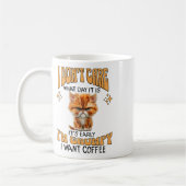 Mug Drôle Chat Grumpy Café Lover Sarcastique Je veux C (Gauche)