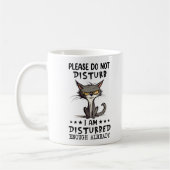 Mug Drôle Chat Grumpy Dit (Gauche)