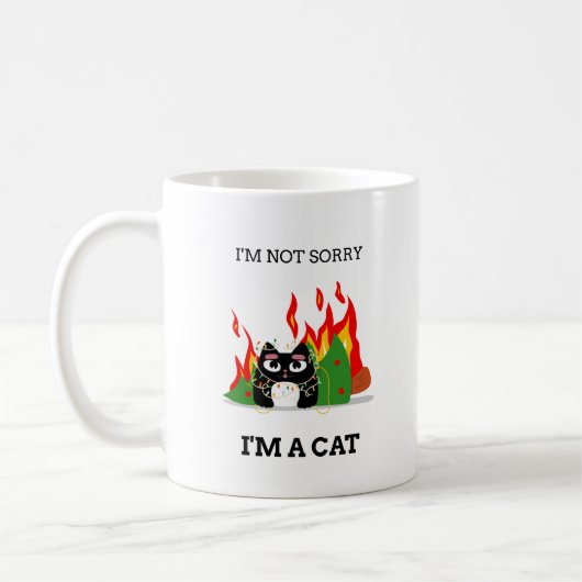 Mug Drôle Chat - Je ne suis pas Désolé. Je suis un Noë (Gauche)