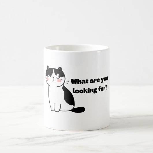 Mug drôle : Chat mignon (Centre)
