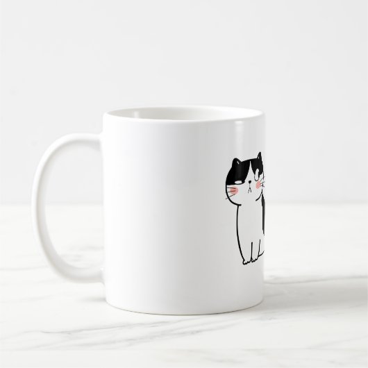 Mug drôle : Chat mignon (Gauche)
