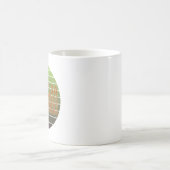 Mug Drôle chat mignon faisant du yoga. (Centre)