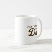 Mug Drôle Chat Papa Dormir Illustration (Devant droit)