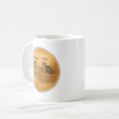 Mug Drôle Chat Papa Dormir Illustration (Devant gauche)