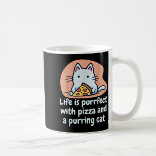 Mug Drôle Chat Pizza Lover Kitten Cute Chat Hilarious