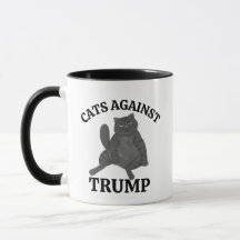 Drôle chat politique anti-Trump cadeau de café pap