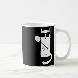 Mug Drôle Chat Portant Des Sungles Jouant Dminton