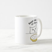 Mug Drôle chat sournois après l'illustration de la tar (Devant droit)