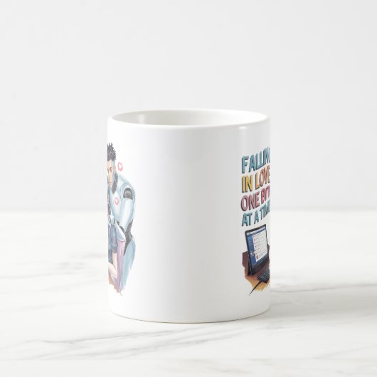 Mug Drôle Chatbot Compagnon Ai Mèmes Tombant Dans L'Am (Centre)