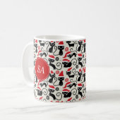 Mug Drôle chatons Cute chatons Portant le chapeau du P (Devant gauche)