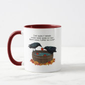 Mug Drôle Chauffage Des Vis D'Automne Pour Les Pommes  (Gauche)