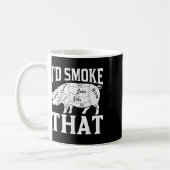 Mug Drôle Chef Barbecue Id Fumer Ce Drôle Bar À Viande (Gauche)