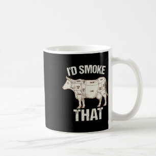 Mug Drôle Chef Sarcastique Boucher Cook Bbq Je Fumerai