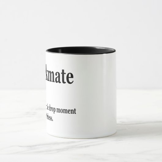 Mug Drôle Chess Checkmate Définition Chess Lover (Centre)