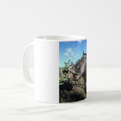 Mug Drôle Cheval brun visage (Devant gauche)