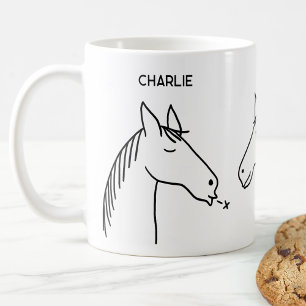 Mug Drôle Cheval Personnalisé
