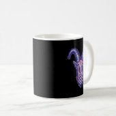 Mug Drôle Chèvre dessinant cornes effrayant déplaisant (Devant droit)
