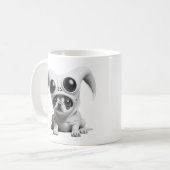 Mug Drôle chien alien (Devant gauche)