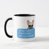 Mug Drôle Chien de taureau français (Gauche)