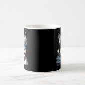 Mug Drôle chien lunettes de soleil avec pouces vers le (Centre)