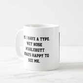 Mug Drôle Chien Maman Citer Photo (Devant gauche)