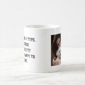 Mug Drôle Chien Maman Citer Photo (Centre)