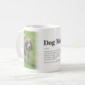 Mug Drôle Chien Maman Définition Photo (Devant gauche)