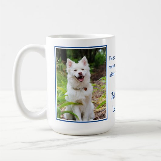 Mug Drôle Chien Papa - Fête des pères Animal Photo Chi (Gauche)