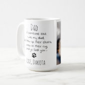 Mug Drôle Chien Papa Personnalisé Animaux de compagnie (Devant gauche)
