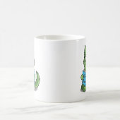 Mug Drôle Chien Vert Mignon Va-t'en Je Lis (Centre)