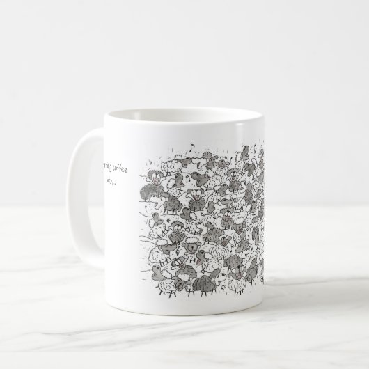 Mug Drôle Choir Mouton (Devant gauche)