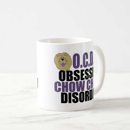 Mug Drôle Chow Chow Chow (Devant droit)