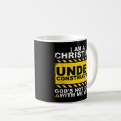 Mug Drôle Chrétien en construction Cadeau Catholique M (Devant droit)