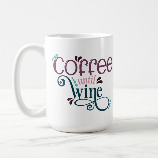 Mug Drôle Citation De Café Mug, Amoureux Du Vin De Caf (Gauche)
