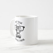 Mug Drôle Citation de canard Nerdy Animal Dessin (Devant gauche)