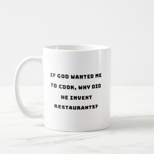 Mug Drôle Citation de femme de ménage, je déteste Cuis