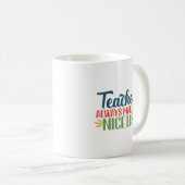 Mug Drôle Citation De Noël Les Enseignants Font La Lis (Devant droit)