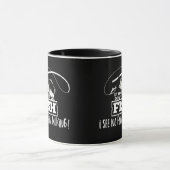 Mug Drôle Citation de pêche Parler Pêche Cotravailleur (Centre)
