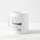 Mug Drôle Citation de surf, Surfboard, Cadeaux pour su (Devant gauche)